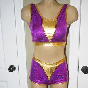 00AK Handmade custom Wrestling, Exotic dancer costume, rave, clubwear,